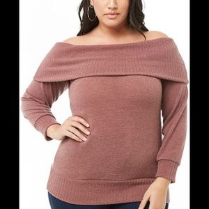 Forever21 off shoulder sweater.